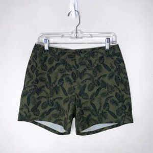 Merrell Green Leaf Print Outdoor Sports Shorts 30”